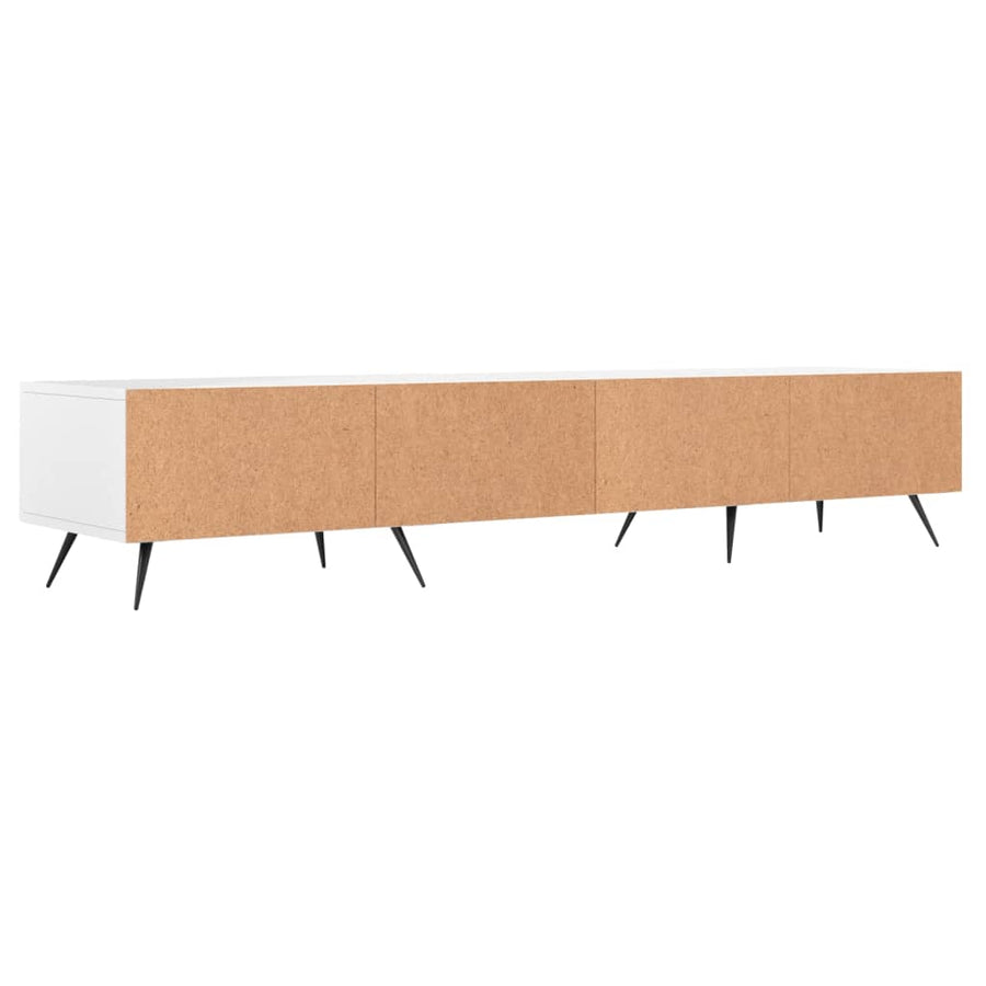 Tv-Meubel 50X36X30 Cm Bewerkt Hout Wit
