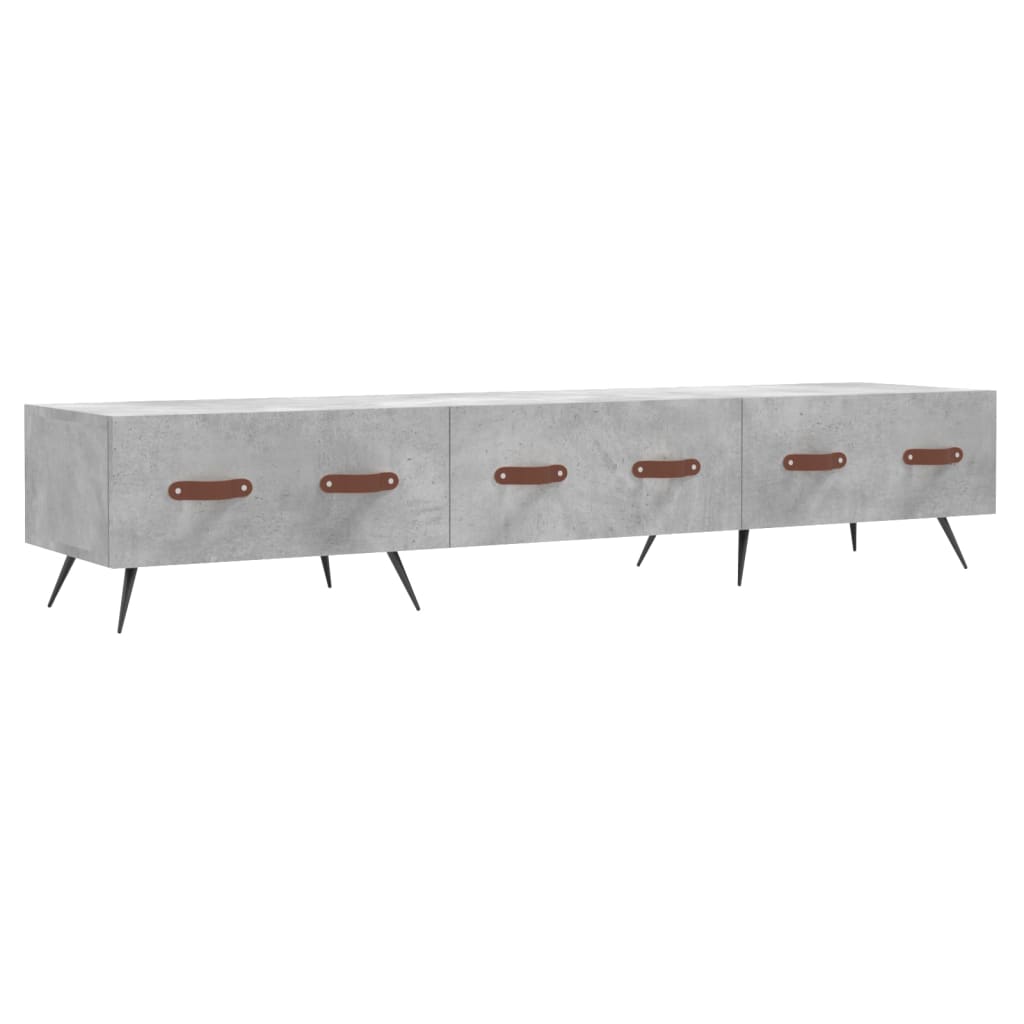 Tv-Meubel 50X36X30 Cm Bewerkt Hout Betongrijs