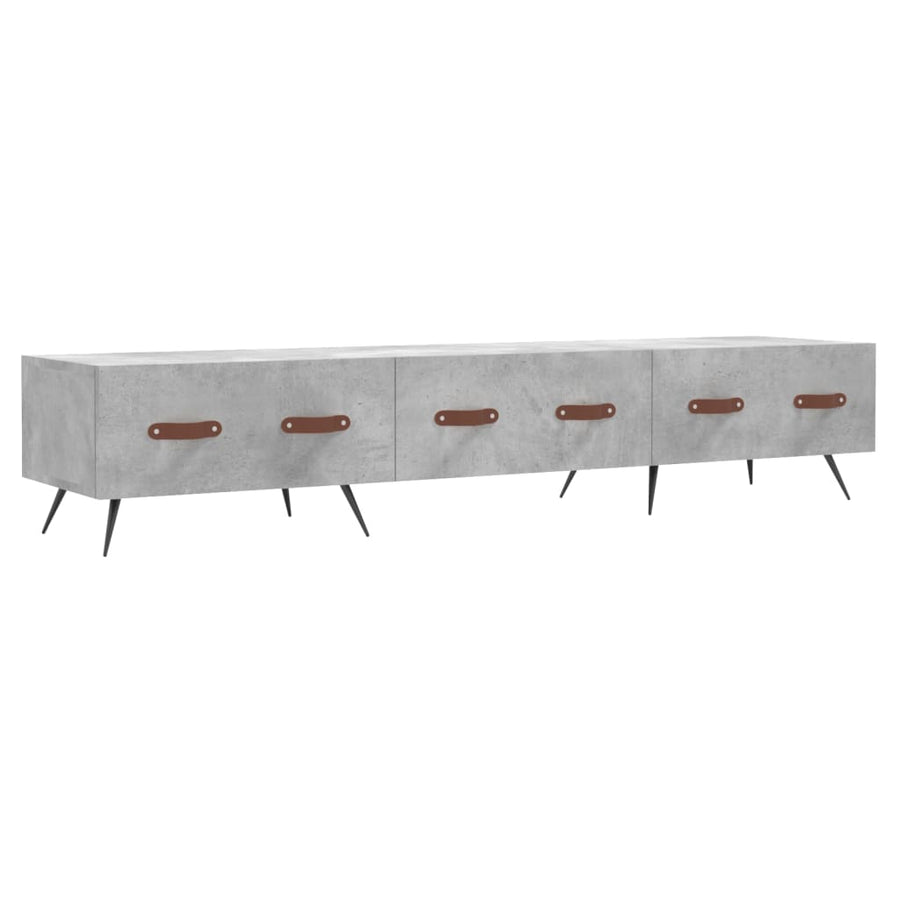 Tv-Meubel 50X36X30 Cm Bewerkt Hout Betongrijs