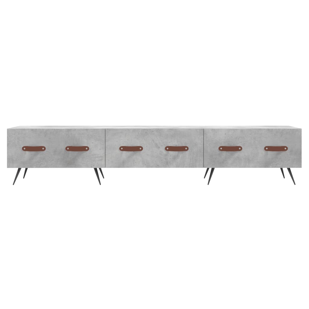 Tv-Meubel 50X36X30 Cm Bewerkt Hout Betongrijs