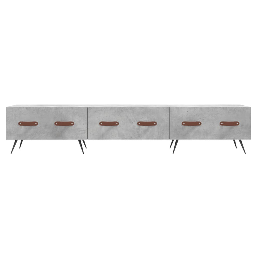 Tv-Meubel 50X36X30 Cm Bewerkt Hout Betongrijs