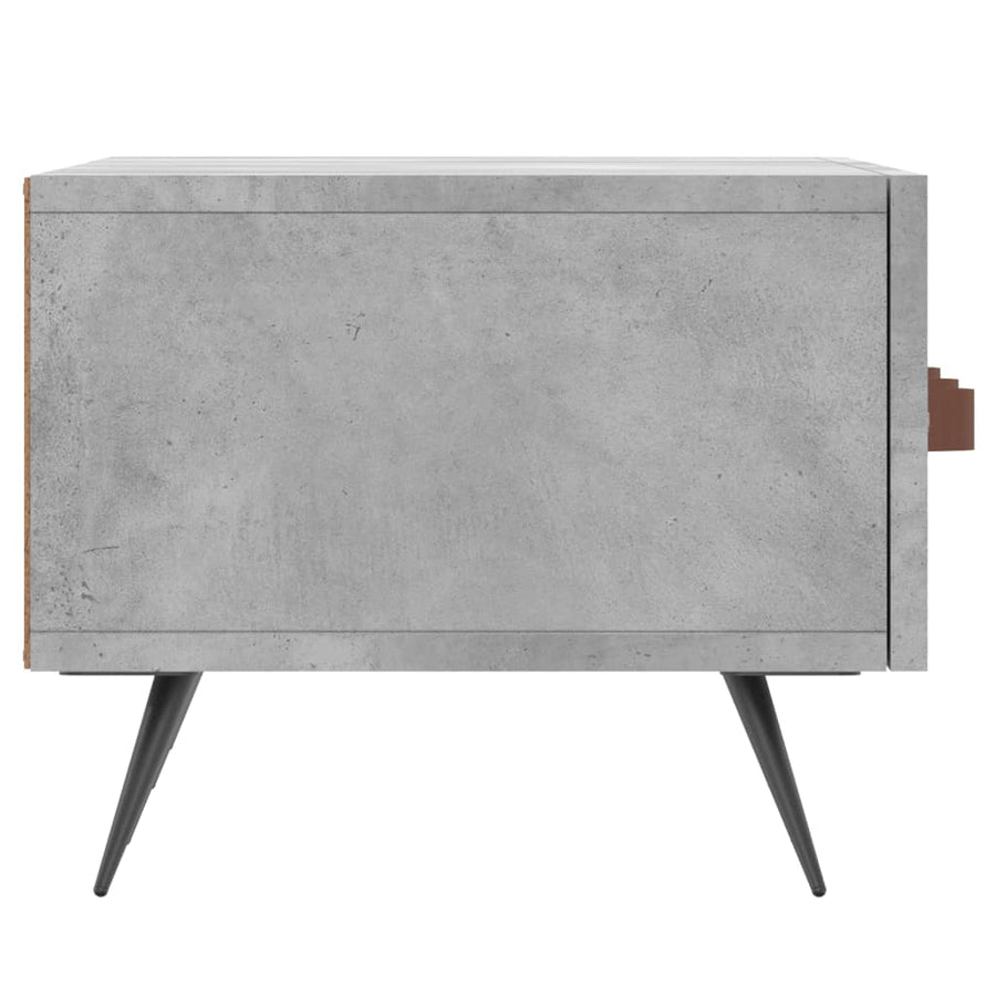 Tv-Meubel 50X36X30 Cm Bewerkt Hout Betongrijs