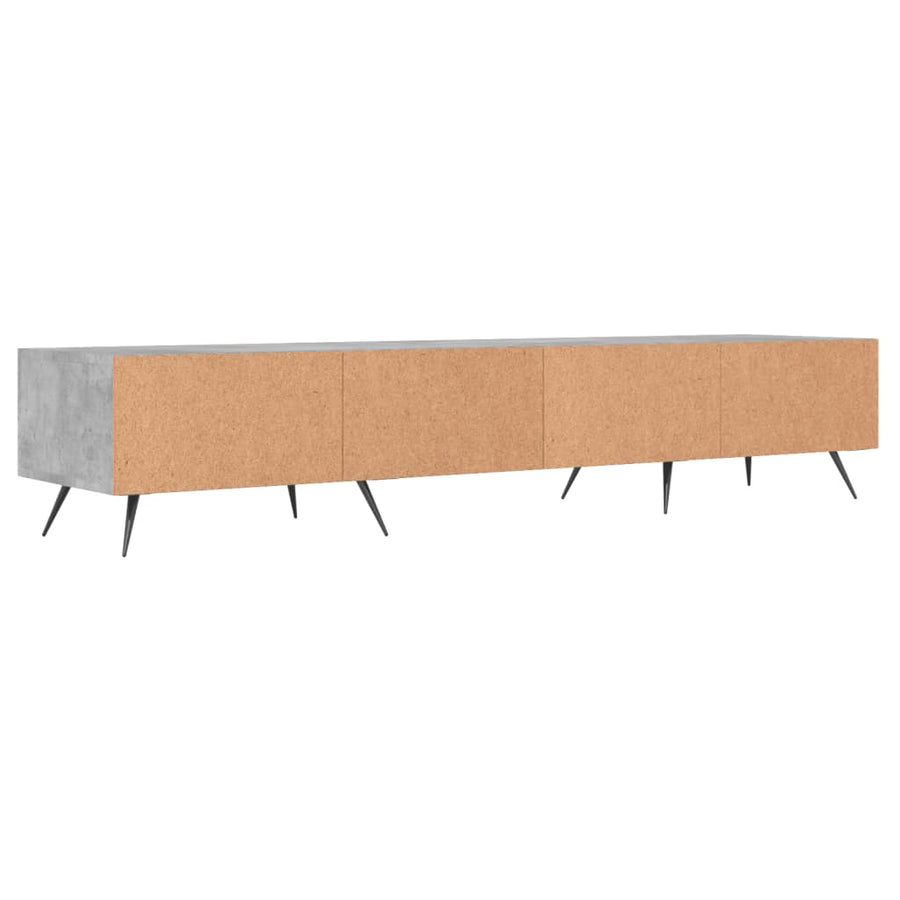 Tv-Meubel 50X36X30 Cm Bewerkt Hout Betongrijs