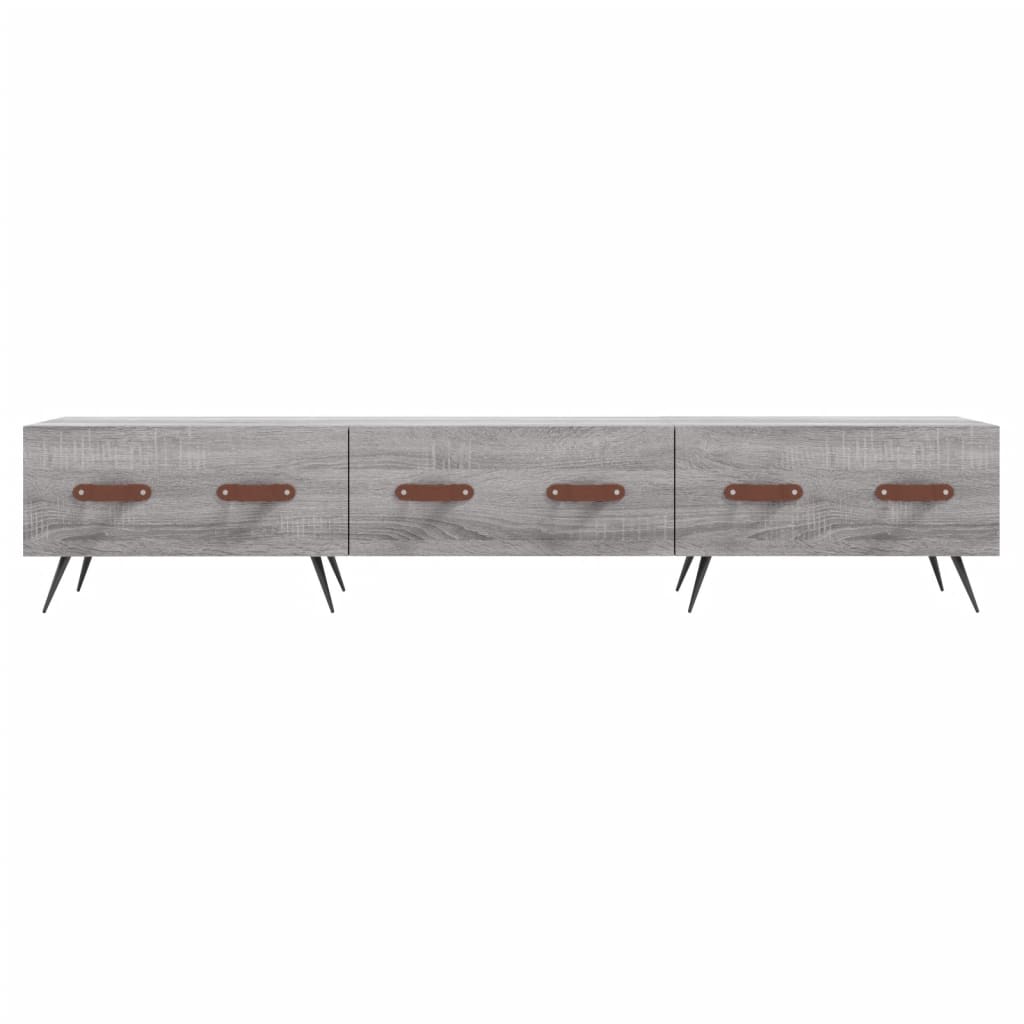 Tv-Meubel 50X36X30 Cm Bewerkt Hout Eikenkleurig Grijs sonoma