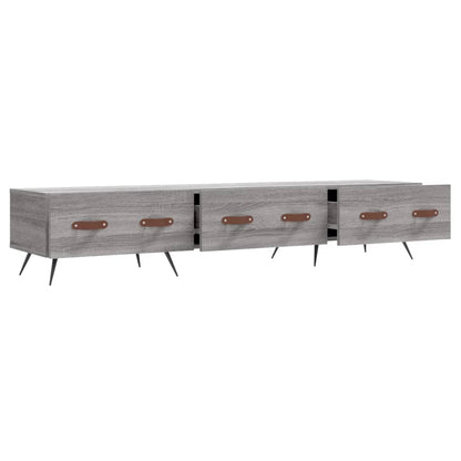 Tv-Meubel 50X36X30 Cm Bewerkt Hout Eikenkleurig Grijs sonoma