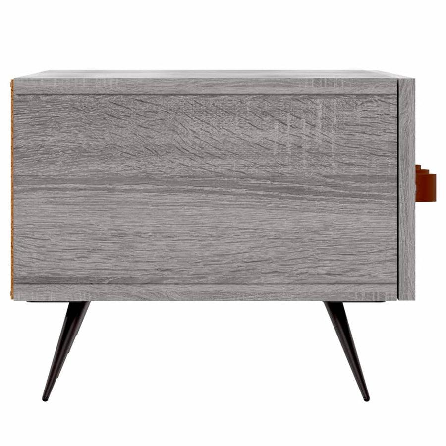 Tv-Meubel 50X36X30 Cm Bewerkt Hout Eikenkleurig Grijs sonoma