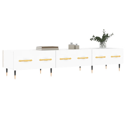 Tv-Meubel 50X36X30 Cm Bewerkt Hout Wit