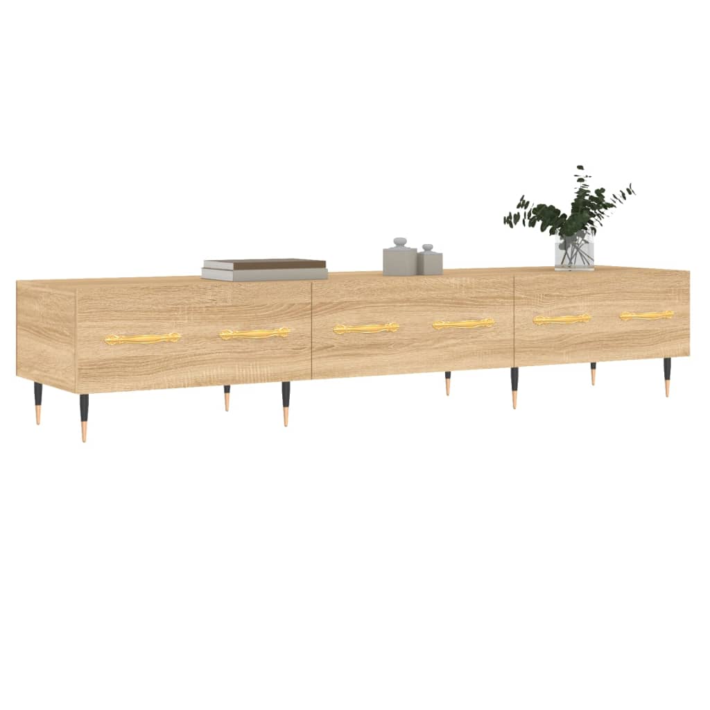 Tv-Meubel 50X36X30 Cm Bewerkt Hout Kleurig Sonoma eiken