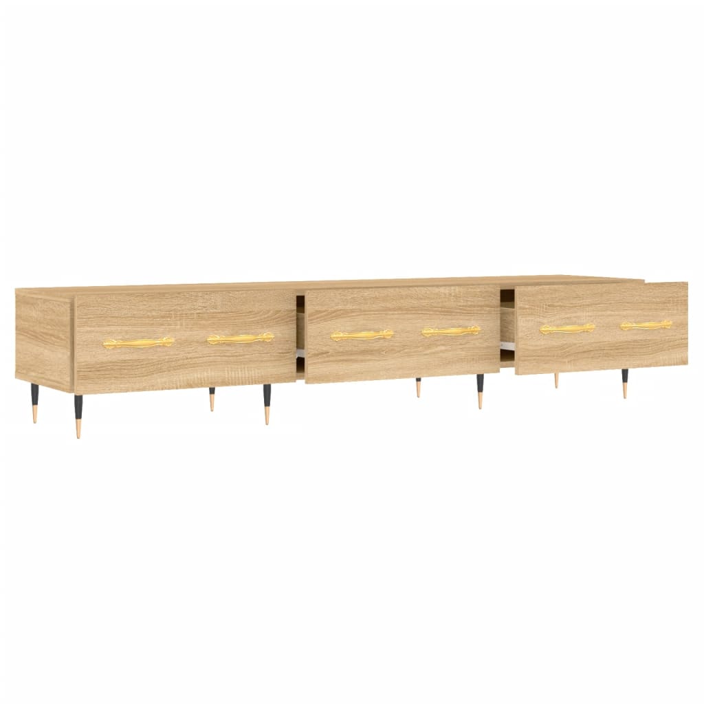 Tv-Meubel 50X36X30 Cm Bewerkt Hout Kleurig Sonoma eiken