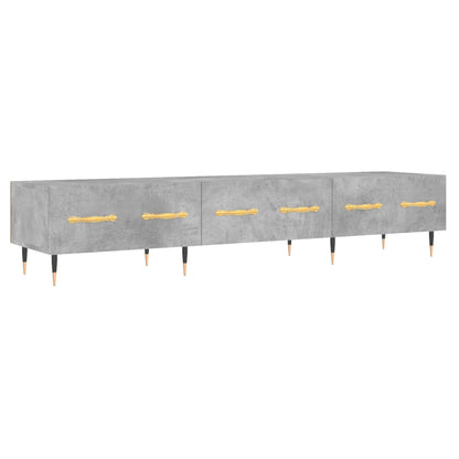 Tv-Meubel 50X36X30 Cm Bewerkt Hout Betongrijs