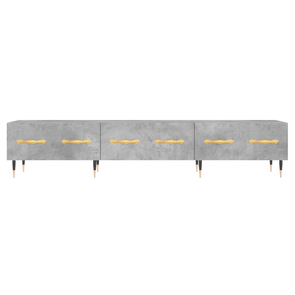 Tv-Meubel 50X36X30 Cm Bewerkt Hout Betongrijs