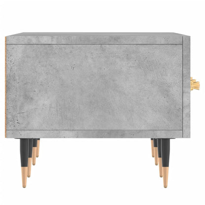 Tv-Meubel 50X36X30 Cm Bewerkt Hout Betongrijs