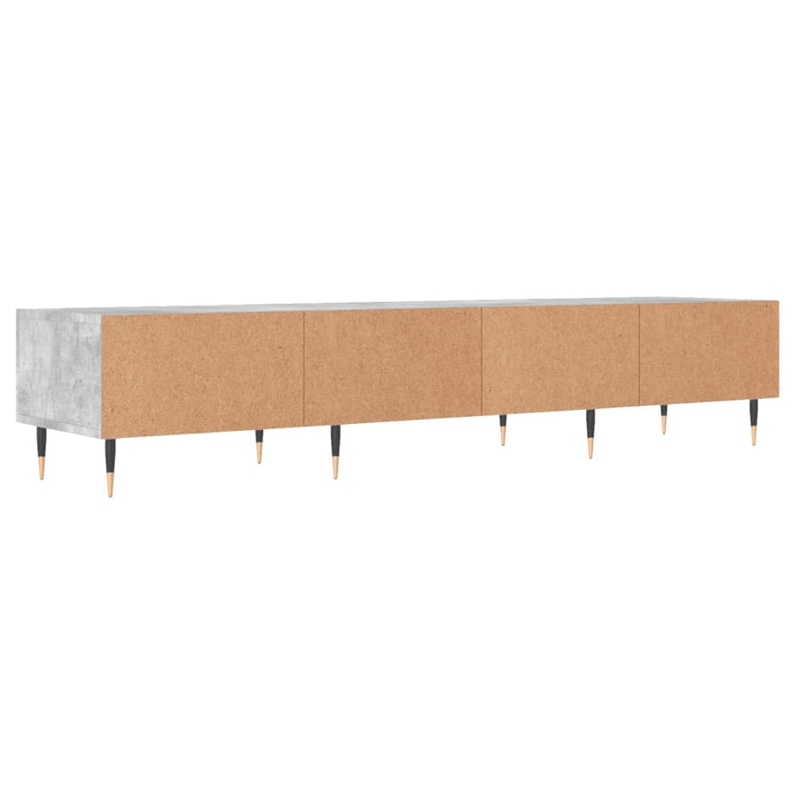 Tv-Meubel 50X36X30 Cm Bewerkt Hout Betongrijs
