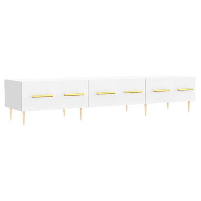 Tv-Meubel 50X36X30 Cm Bewerkt Hout Wit
