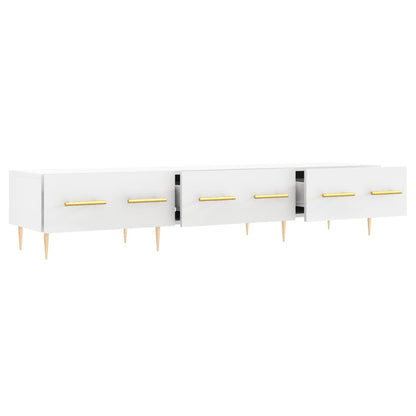 Tv-Meubel 50X36X30 Cm Bewerkt Hout Wit