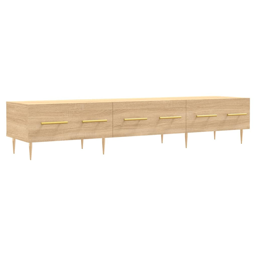 Tv-Meubel 150X36X30 Cm Bewerkt Hout Kleurig Sonoma eiken