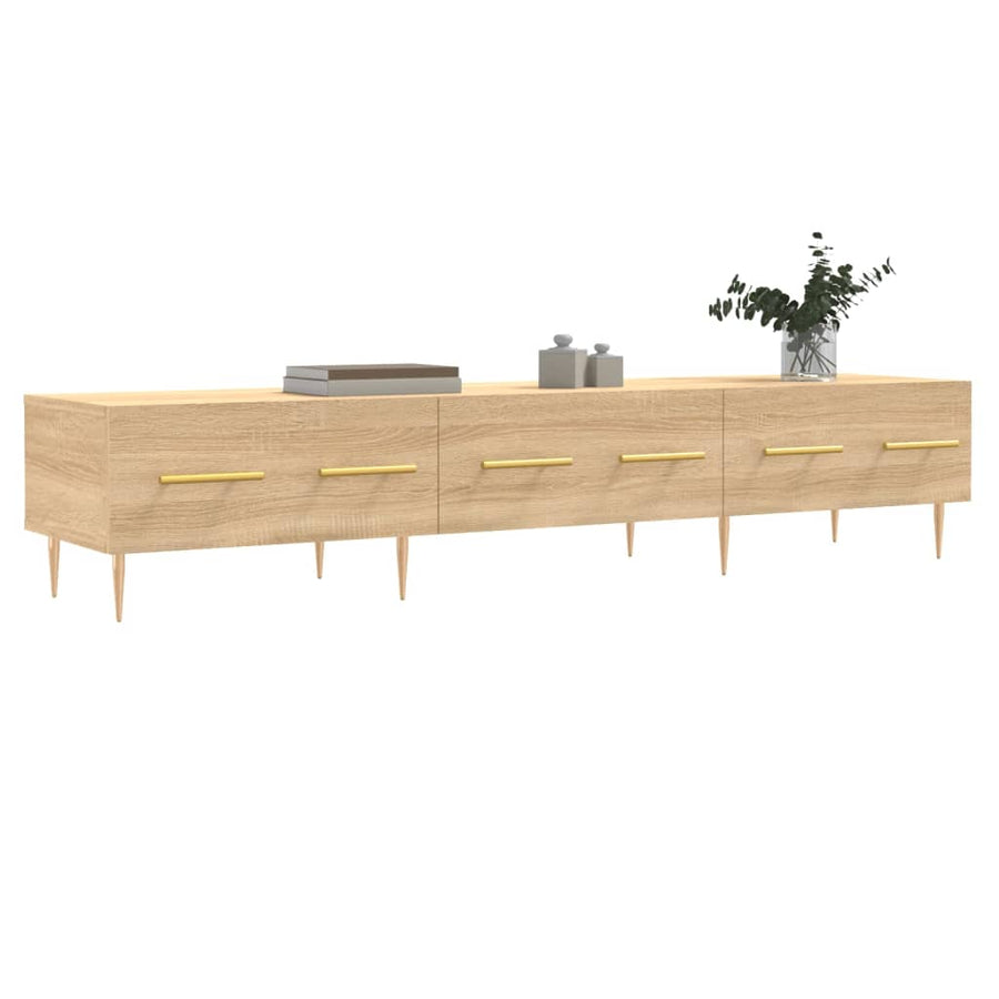 Tv-Meubel 150X36X30 Cm Bewerkt Hout Kleurig Sonoma eiken