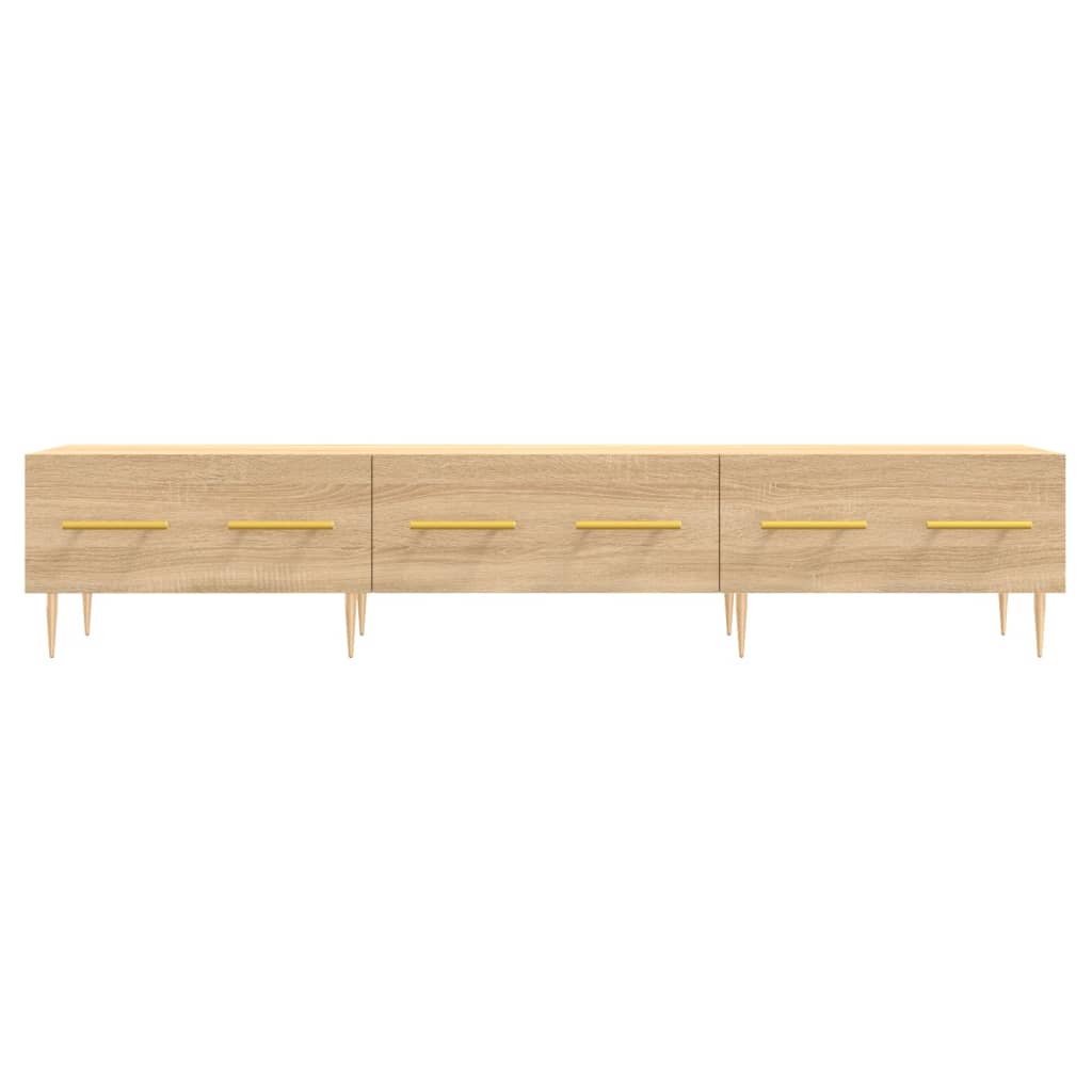 Tv-Meubel 150X36X30 Cm Bewerkt Hout Kleurig Sonoma eiken