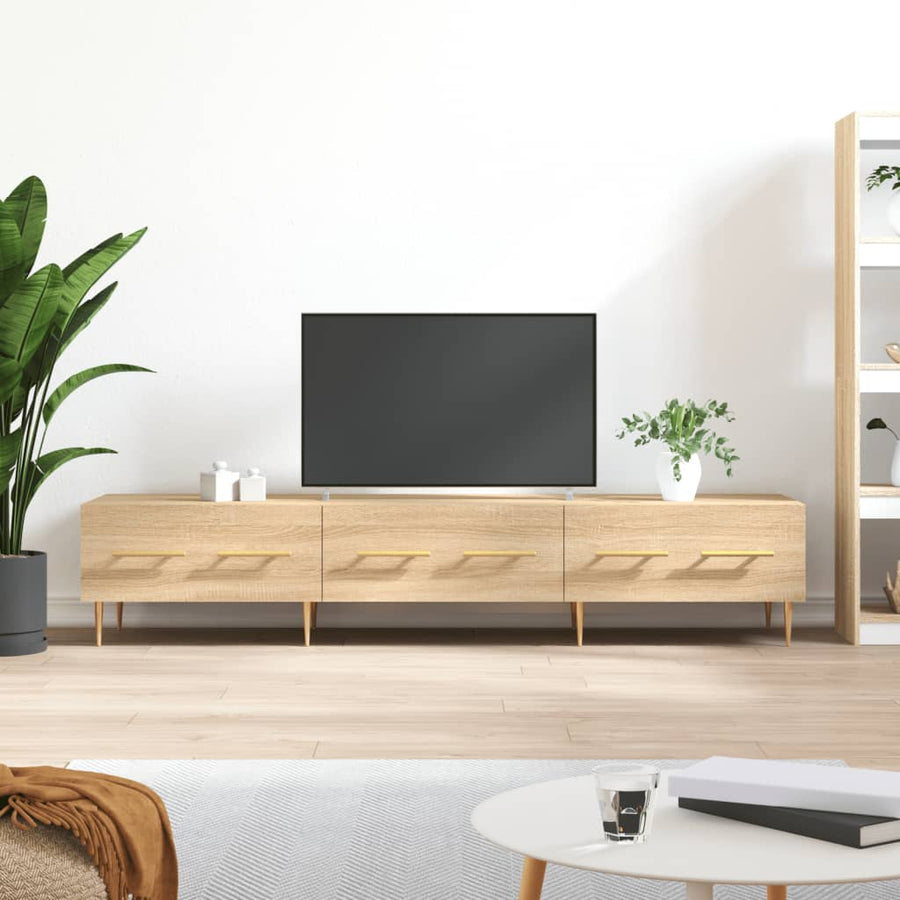 Tv-Meubel 150X36X30 Cm Bewerkt Hout Kleurig Sonoma eiken