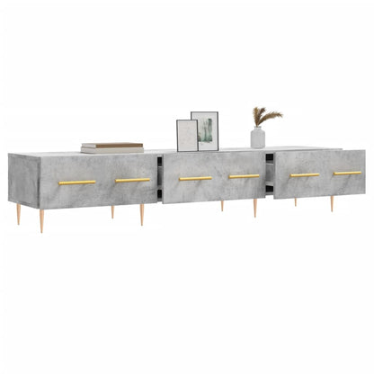 Tv-Meubel 150X36X30 Cm Bewerkt Hout Betongrijs
