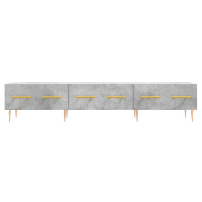 Tv-Meubel 150X36X30 Cm Bewerkt Hout Betongrijs