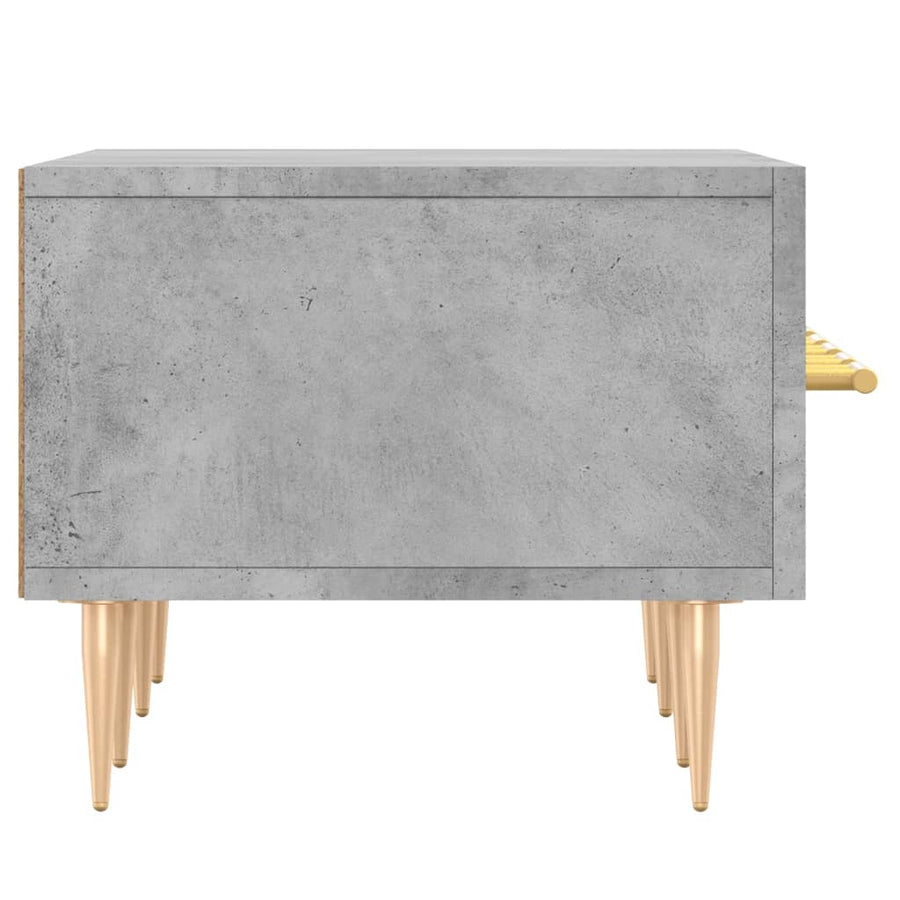 Tv-Meubel 150X36X30 Cm Bewerkt Hout Betongrijs