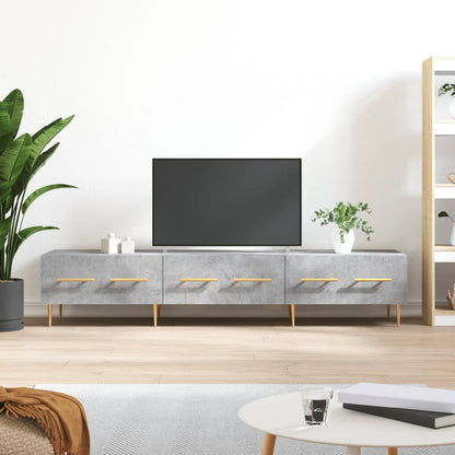 Tv-Meubel 150X36X30 Cm Bewerkt Hout Betongrijs