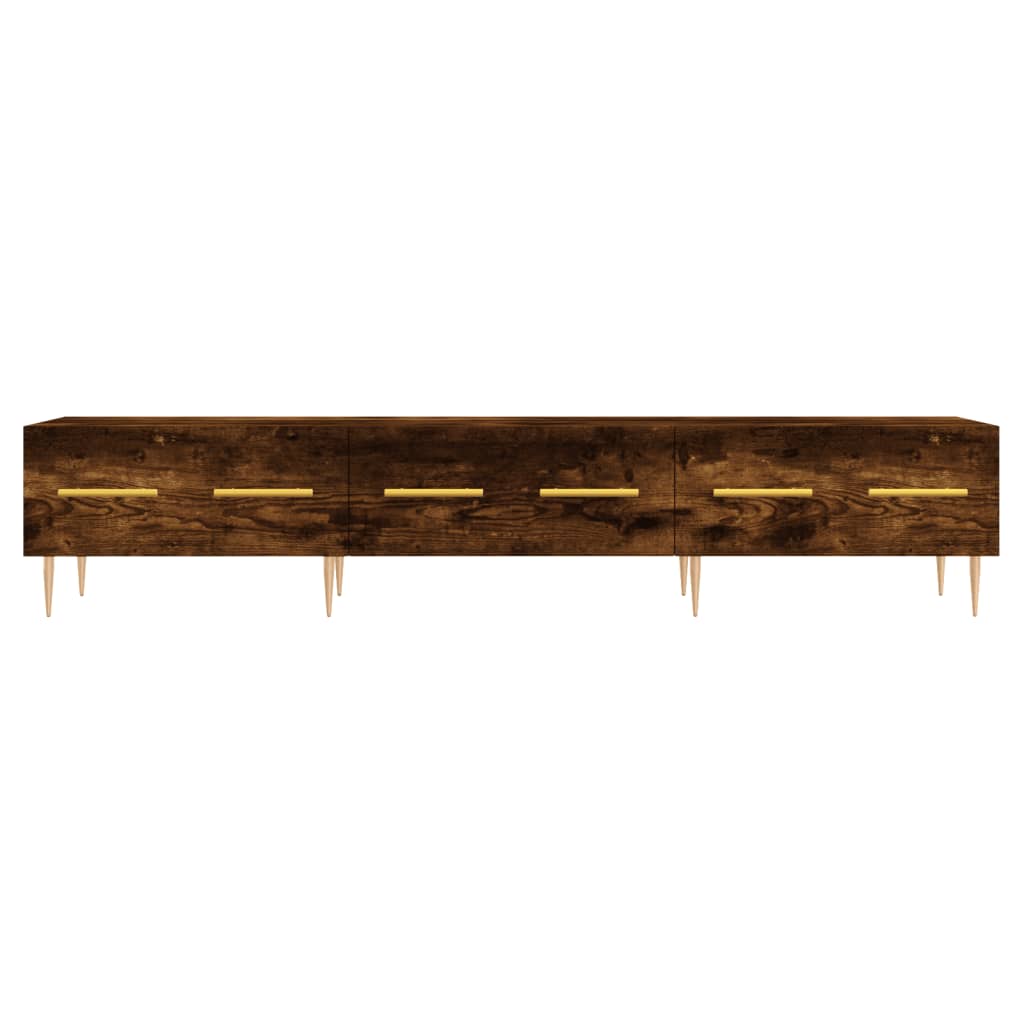 Tv-Meubel 150X36X30 Cm Bewerkt Hout Kleurig Gerookt eiken