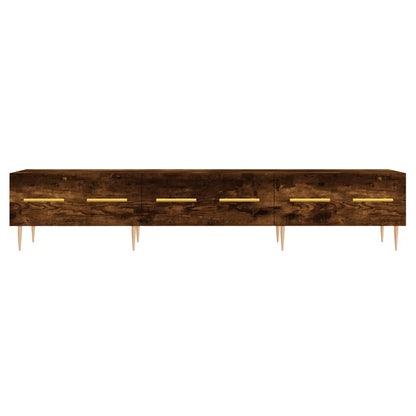 Tv-Meubel 150X36X30 Cm Bewerkt Hout Kleurig Gerookt eiken