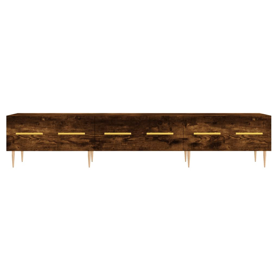Tv-Meubel 150X36X30 Cm Bewerkt Hout Kleurig Gerookt eiken