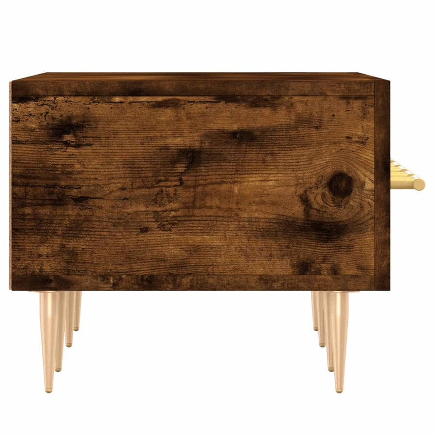 Tv-Meubel 150X36X30 Cm Bewerkt Hout Kleurig Gerookt eiken