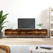 Tv-meubel 150x36x30 cm bewerkt hout gerookt eiken