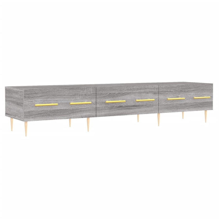 Tv-Meubel 50X36X30 Cm Bewerkt Hout Eikenkleurig Grijs sonoma