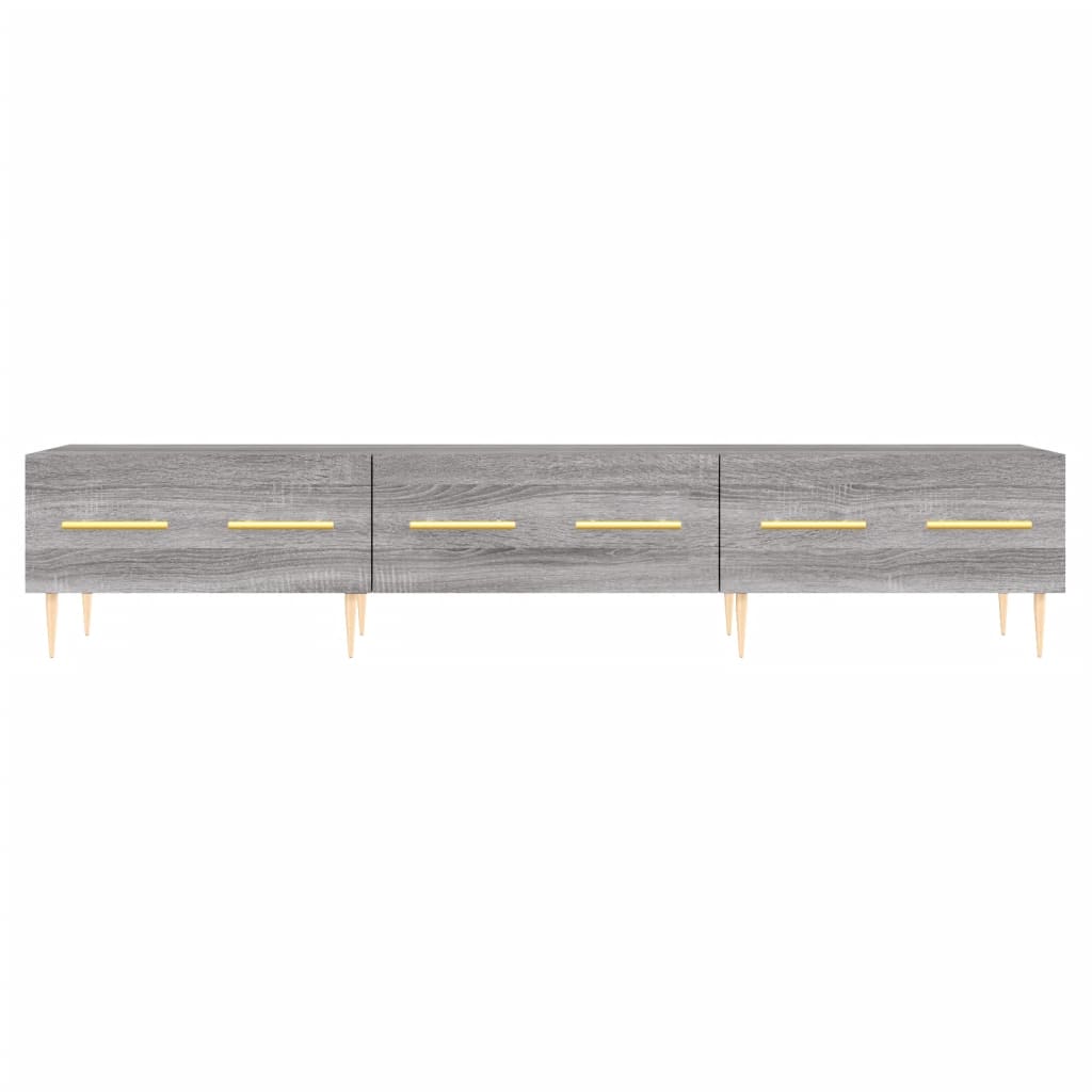 Tv-Meubel 50X36X30 Cm Bewerkt Hout Eikenkleurig Grijs sonoma