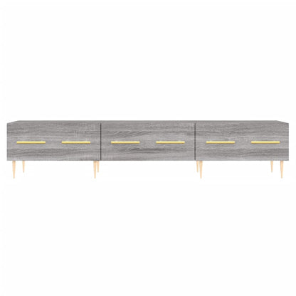 Tv-Meubel 50X36X30 Cm Bewerkt Hout Eikenkleurig Grijs sonoma