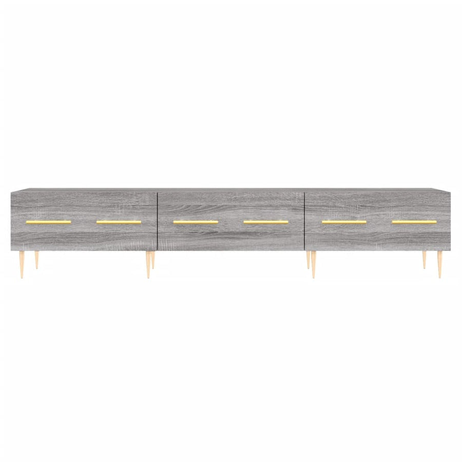 Tv-Meubel 50X36X30 Cm Bewerkt Hout Eikenkleurig Grijs sonoma