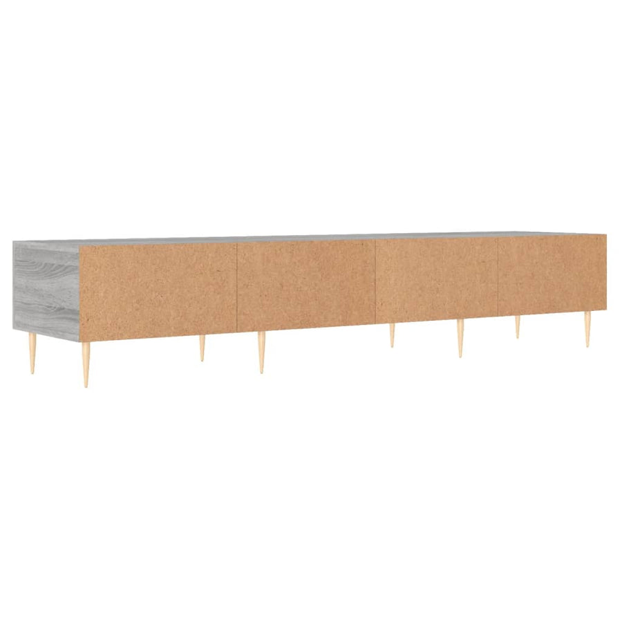 Tv-Meubel 50X36X30 Cm Bewerkt Hout Eikenkleurig Grijs sonoma