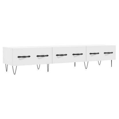 Tv-Meubel 50X36X30 Cm Bewerkt Hout Wit