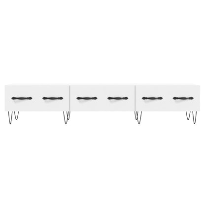 Tv-Meubel 50X36X30 Cm Bewerkt Hout Wit