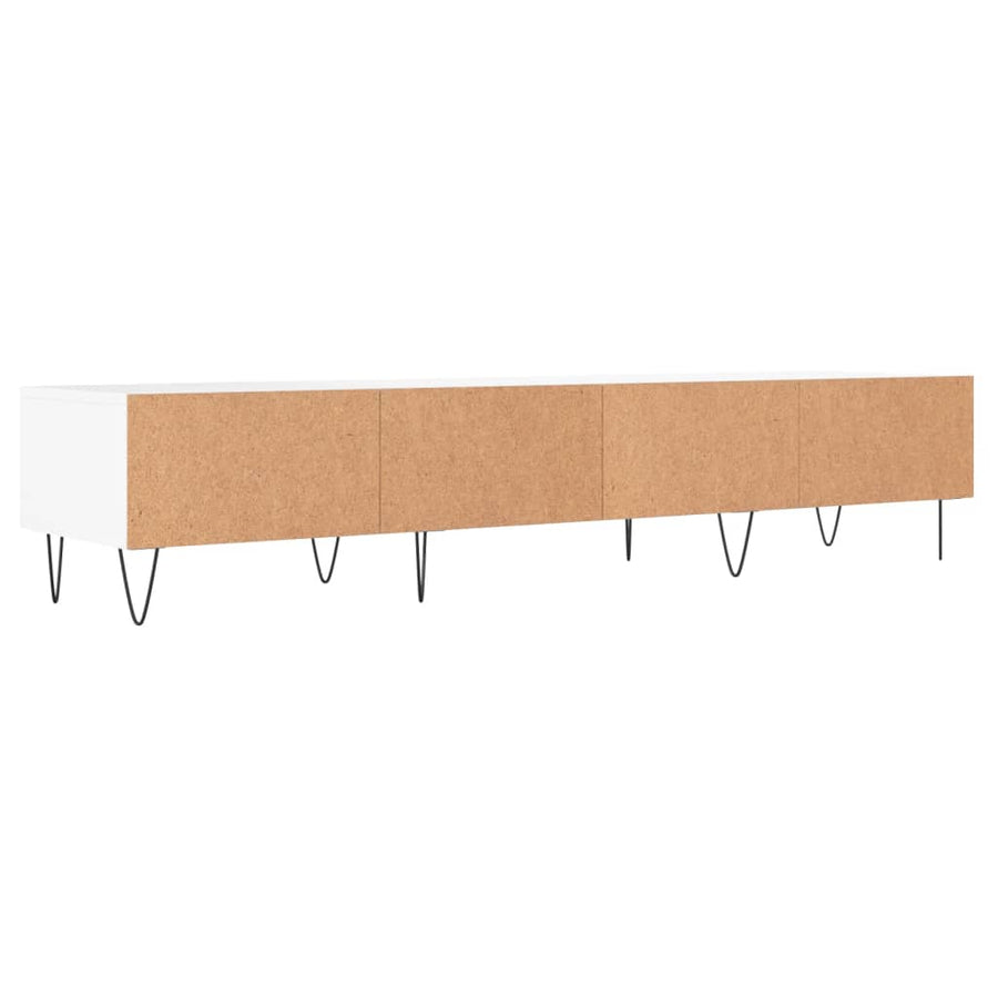 Tv-Meubel 50X36X30 Cm Bewerkt Hout Wit