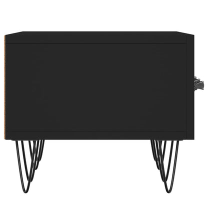 Tv-Meubel 50X36X30 Cm Bewerkt Hout Zwart