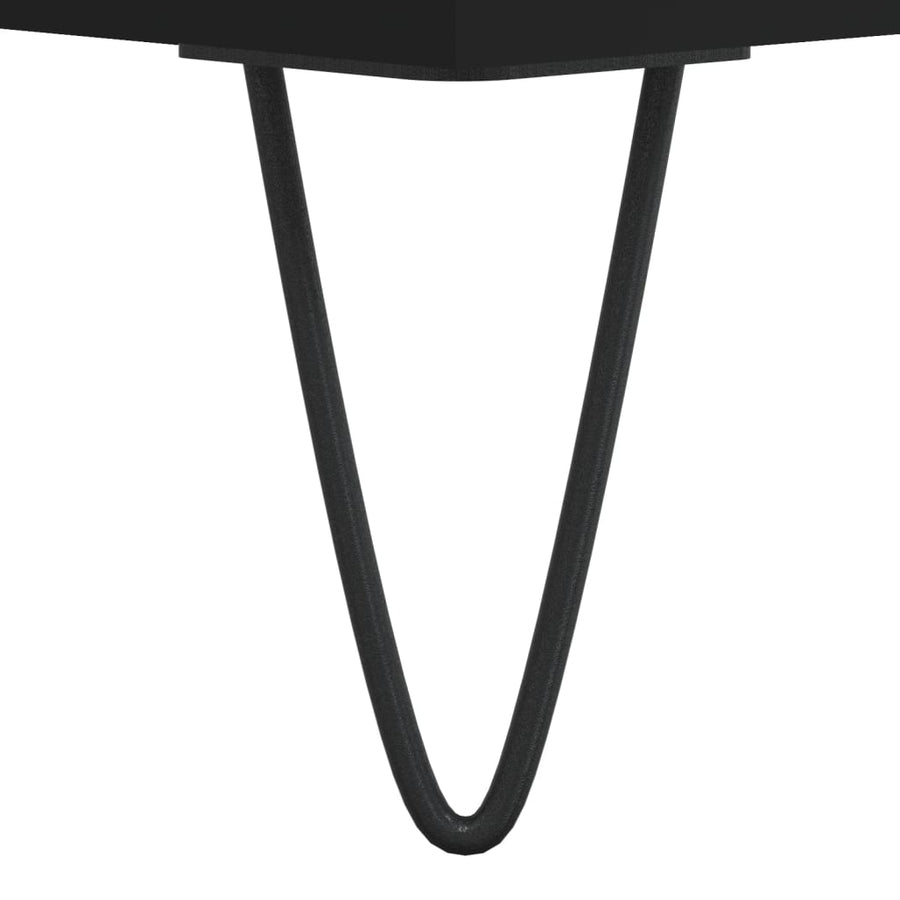 Tv-Meubel 50X36X30 Cm Bewerkt Hout Zwart