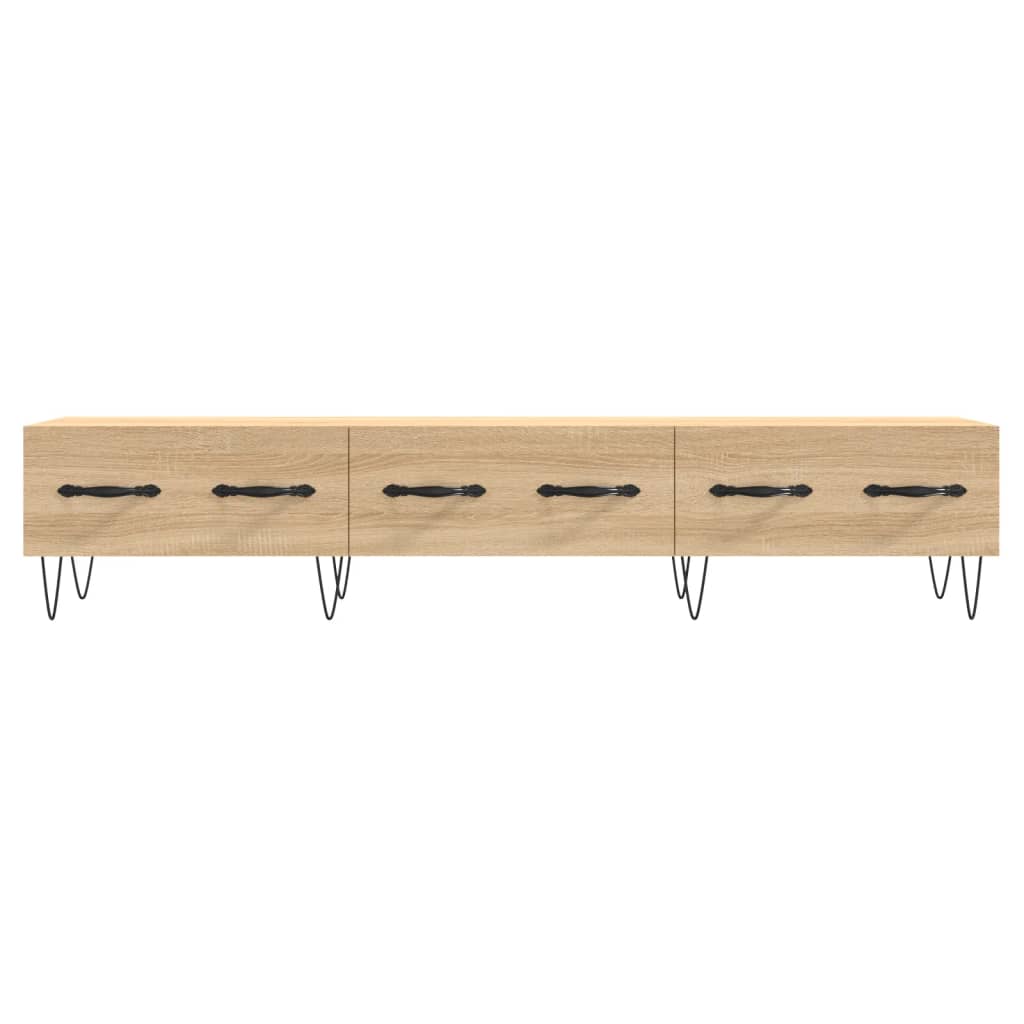 Tv-meubel 150x36x30 cm bewerkt hout sonoma eikenkleurig