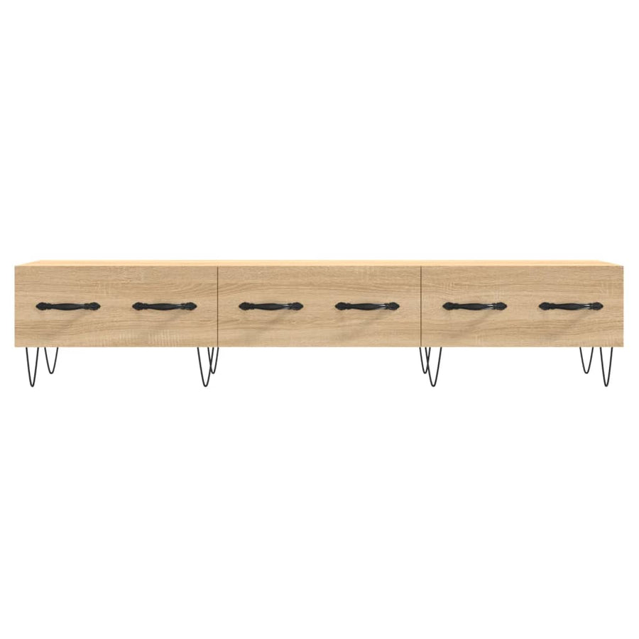 Tv-meubel 150x36x30 cm bewerkt hout sonoma eikenkleurig
