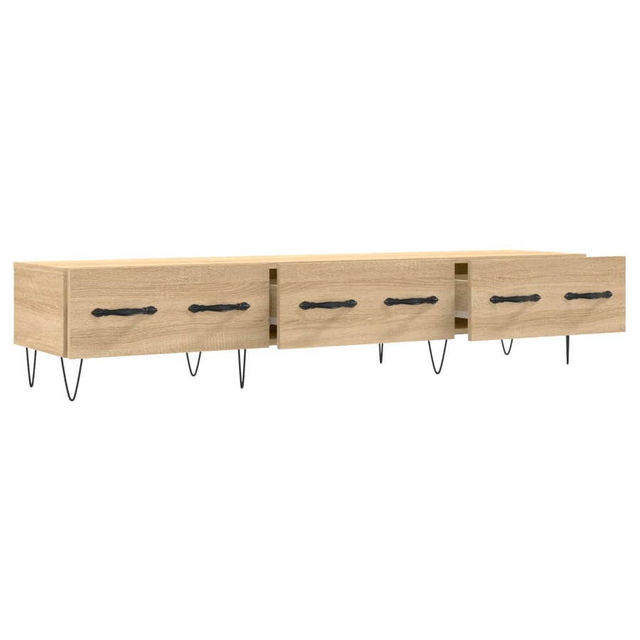 Tv-meubel 150x36x30 cm bewerkt hout sonoma eikenkleurig