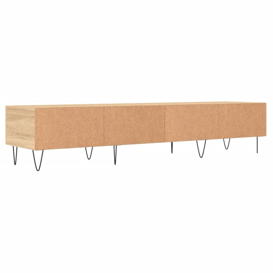 Tv-meubel 150x36x30 cm bewerkt hout sonoma eikenkleurig