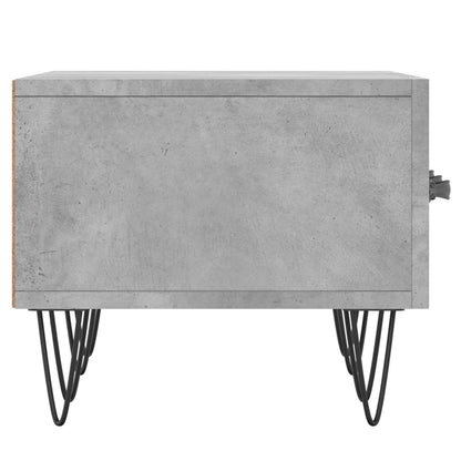 Tv-Meubel 50X36X30 Cm Bewerkt Hout Betongrijs