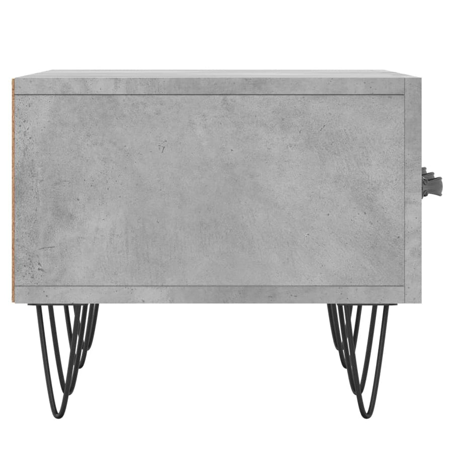 Tv-Meubel 50X36X30 Cm Bewerkt Hout Betongrijs