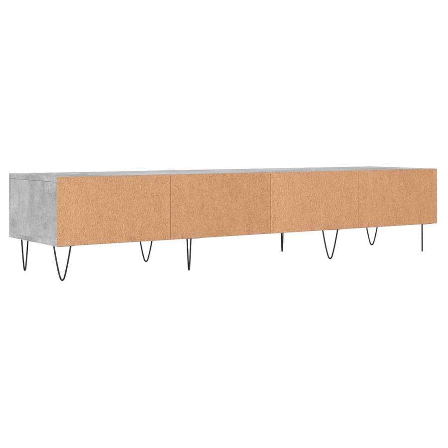 Tv-Meubel 50X36X30 Cm Bewerkt Hout Betongrijs