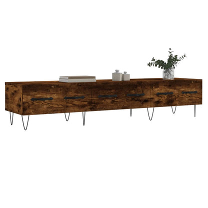 Tv-Meubel 150X36X30 Cm Bewerkt Hout Kleurig Gerookt eiken